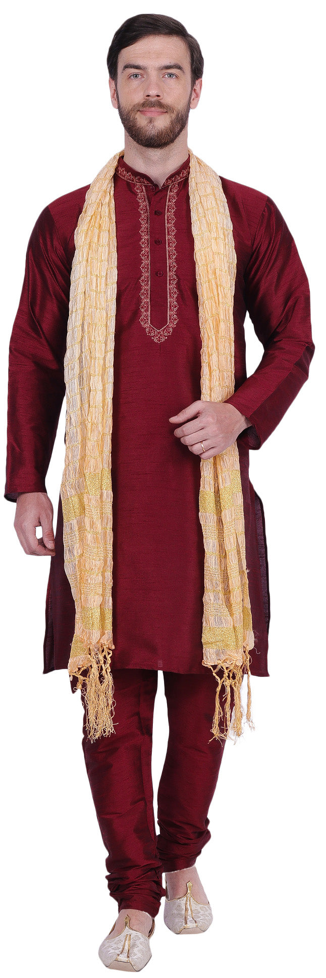 Printed Green Silk Kurta Pajama Set at ₹ 585/set in Mumbai | ID Printed Green Silk Kurta Pajama Set at ₹ 585/set in Mumbai | ID
