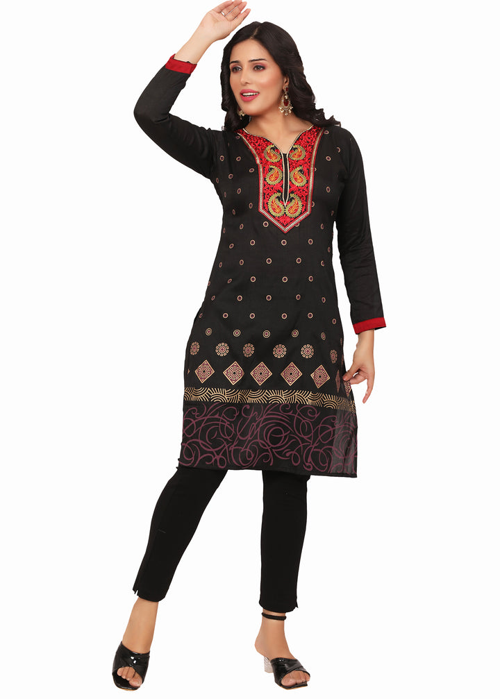 Black Kurta Top