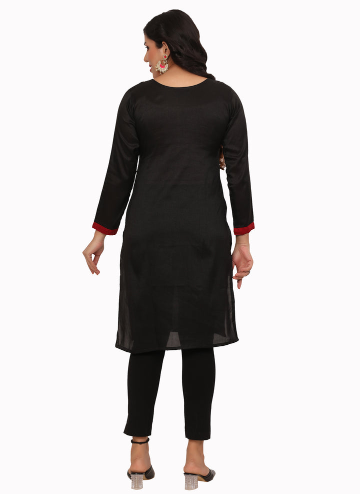 Black Kurta Top