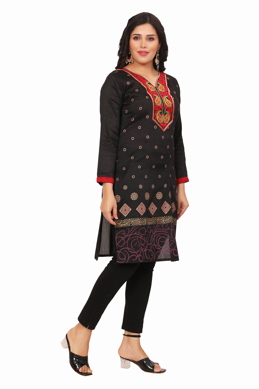 Black Kurta Top