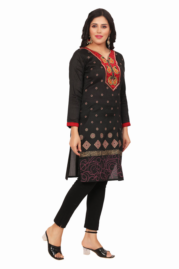 Black Kurta Top