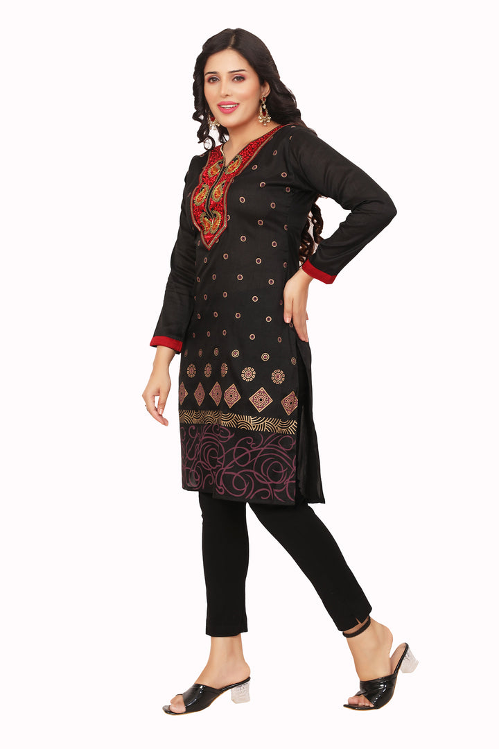 Black Kurta Top