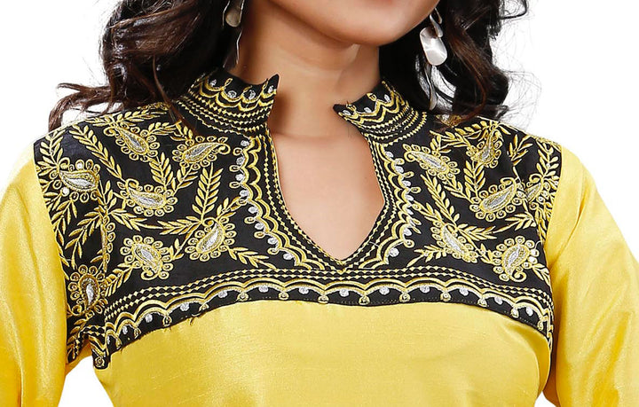 Yellow kurti for wedding guest