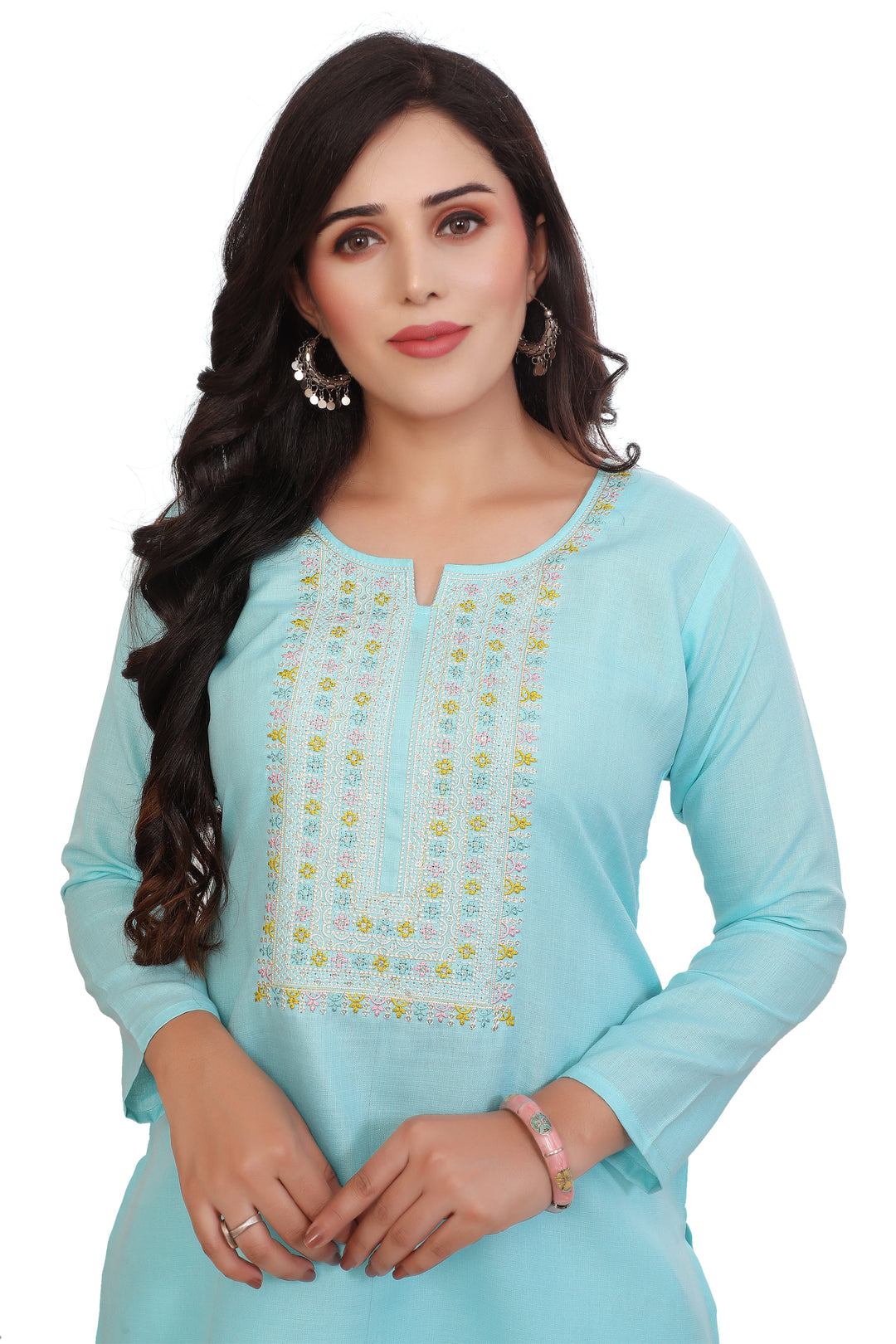 Aqua Blue kurta for women