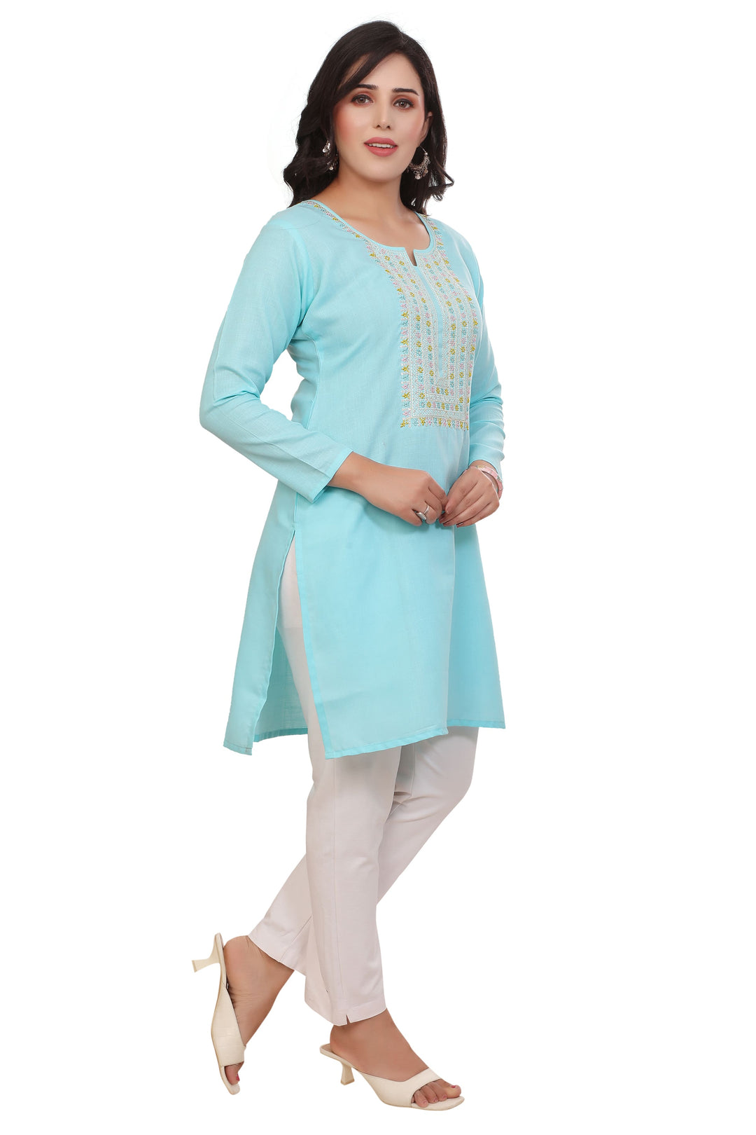 Aqua Blue kurta for women