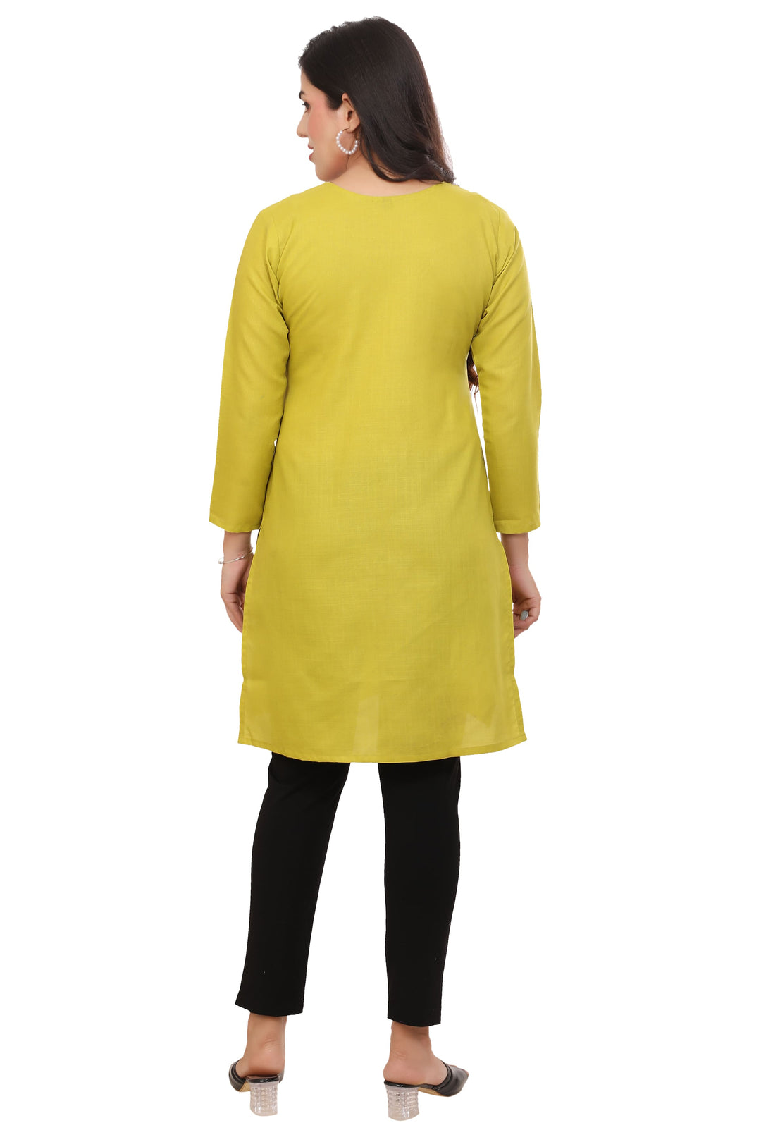 Mustard kurta for women