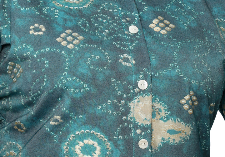 Teal short cotton kurtis for women