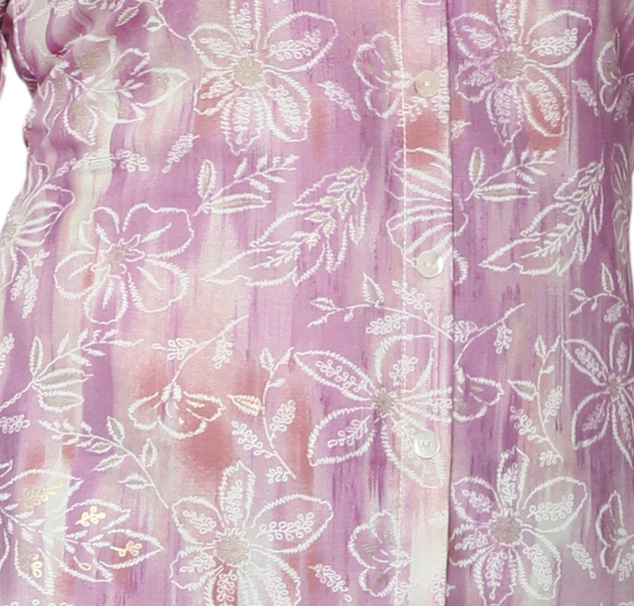 Purple short cotton kurtis for women