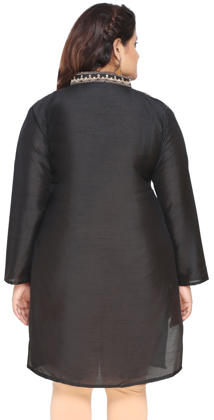 Black  plus size kurta for women