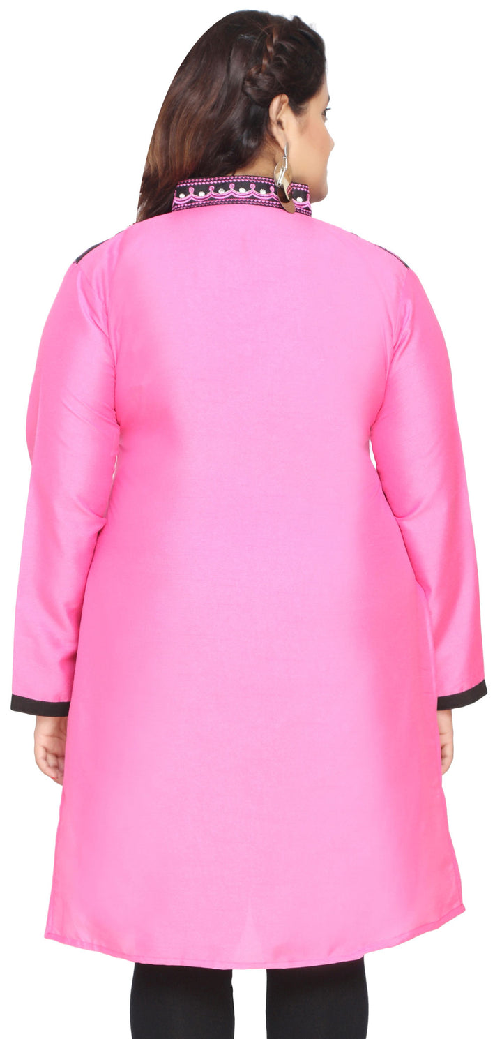 Pink plus size kurtis