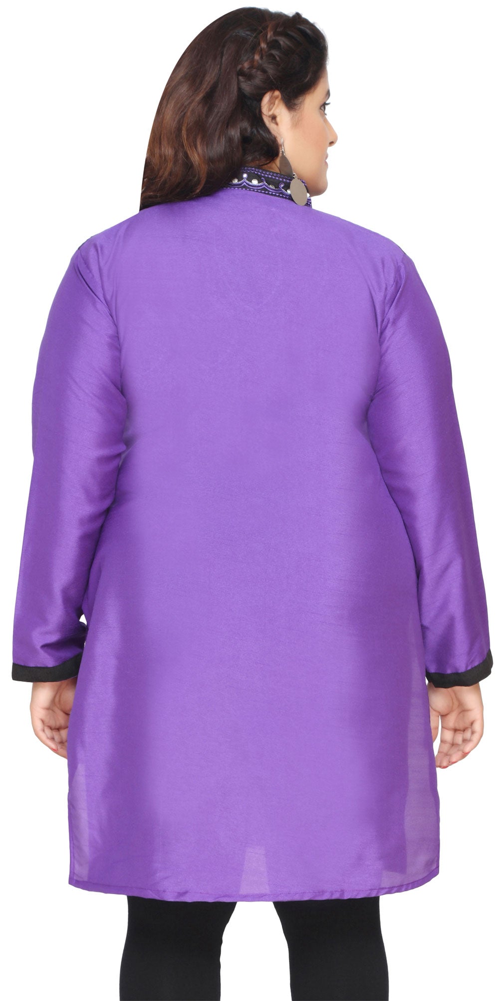 Purple plus size kurta