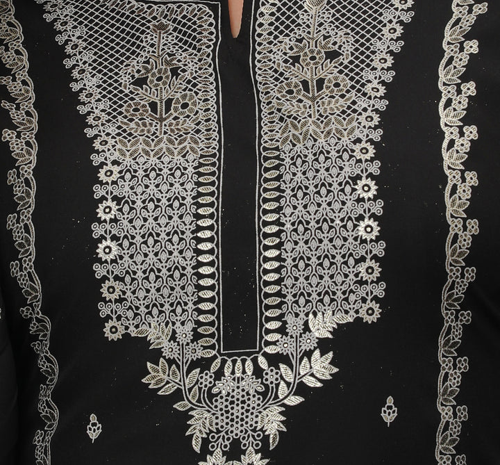 Black long indian kurtis for women