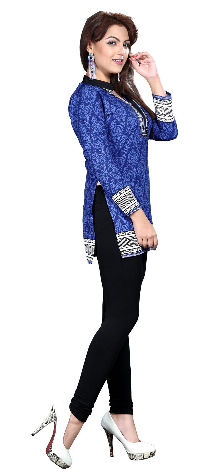 Blue kurti for women