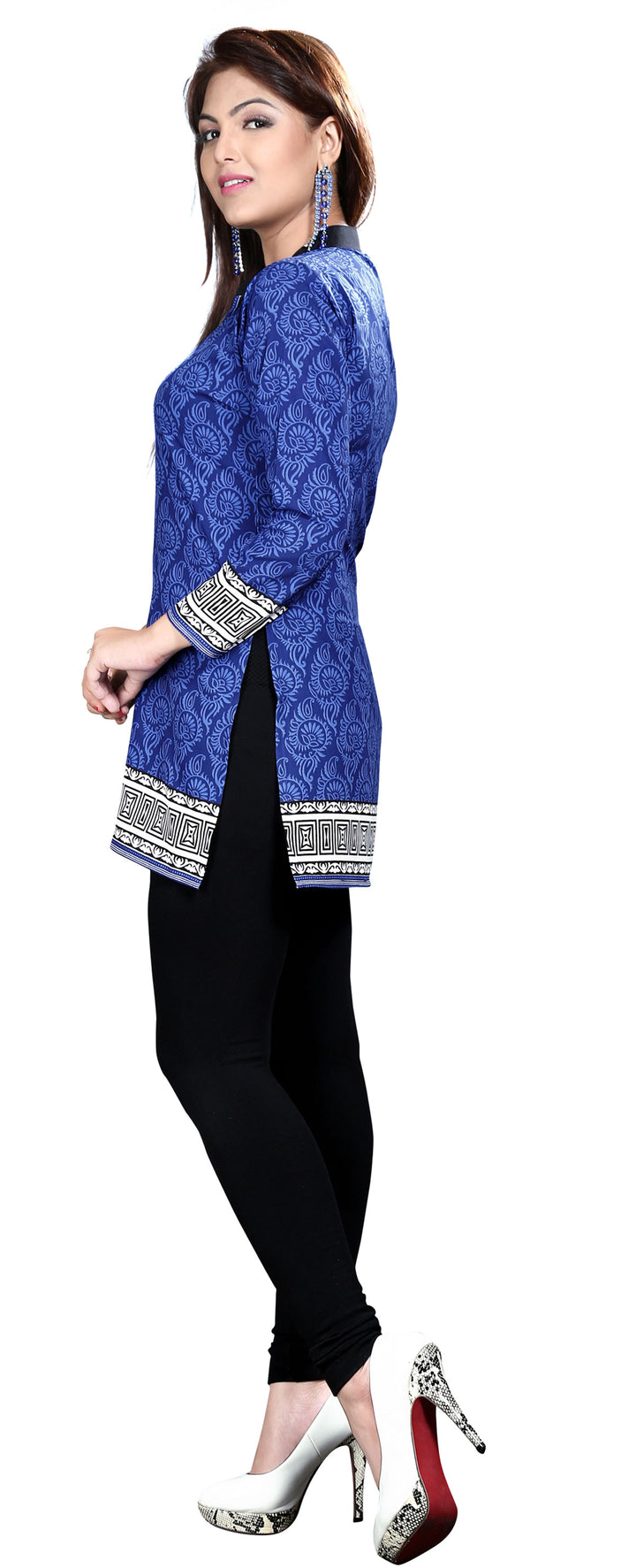 Blue kurti for women