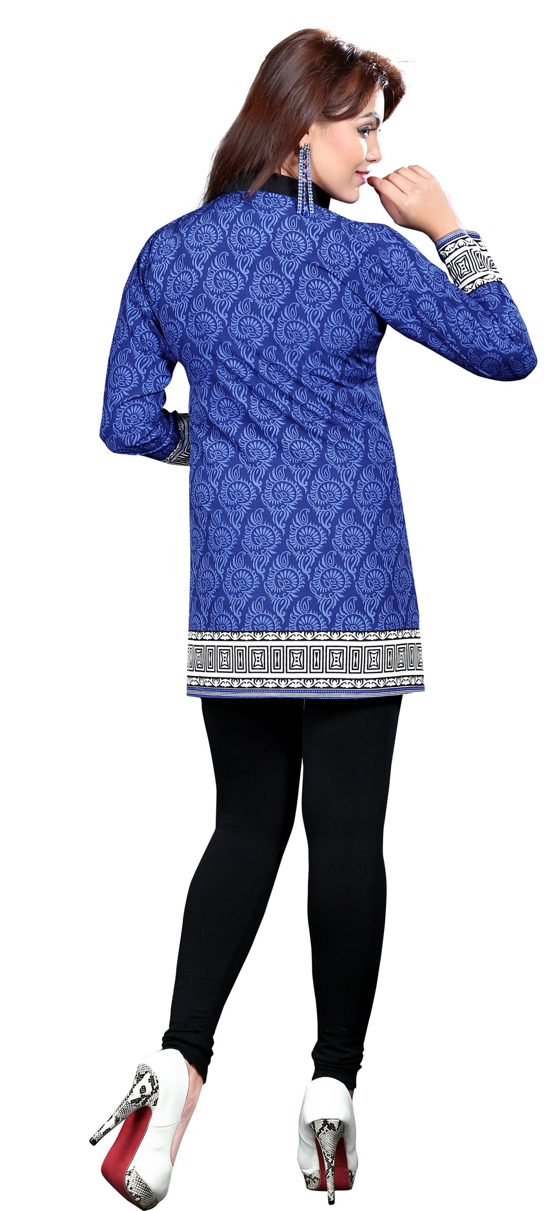 Blue kurti for women