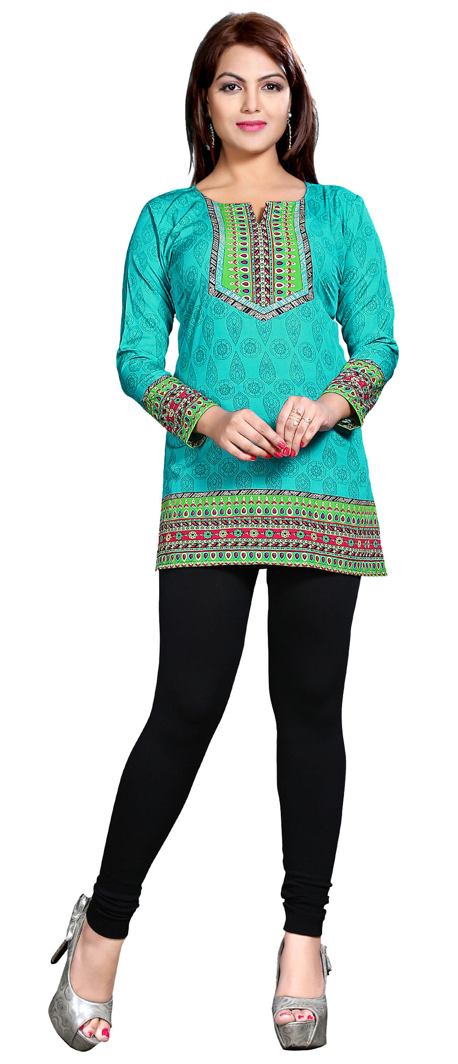 Green Indian kurti for women