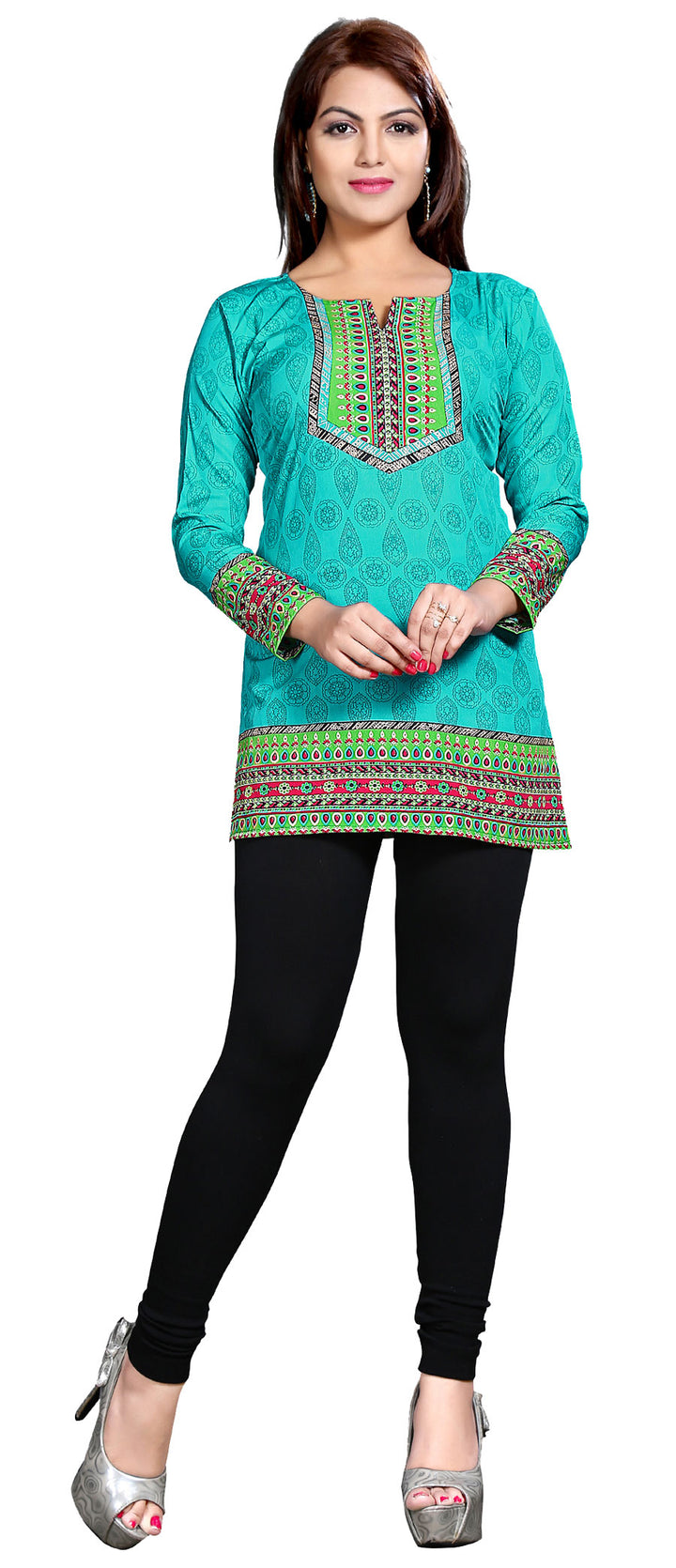 Green Indian kurti for women