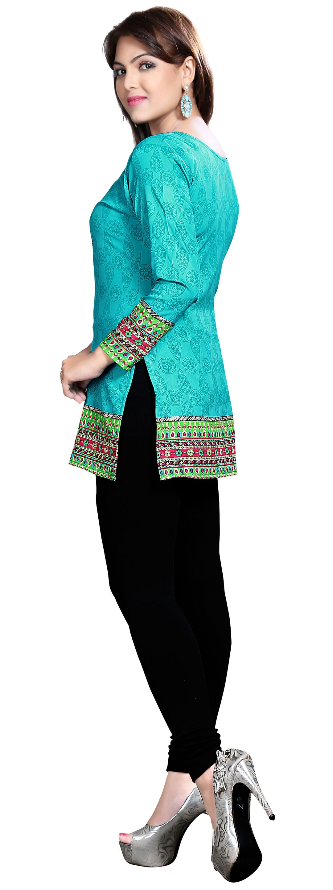 Green Indian kurti for women