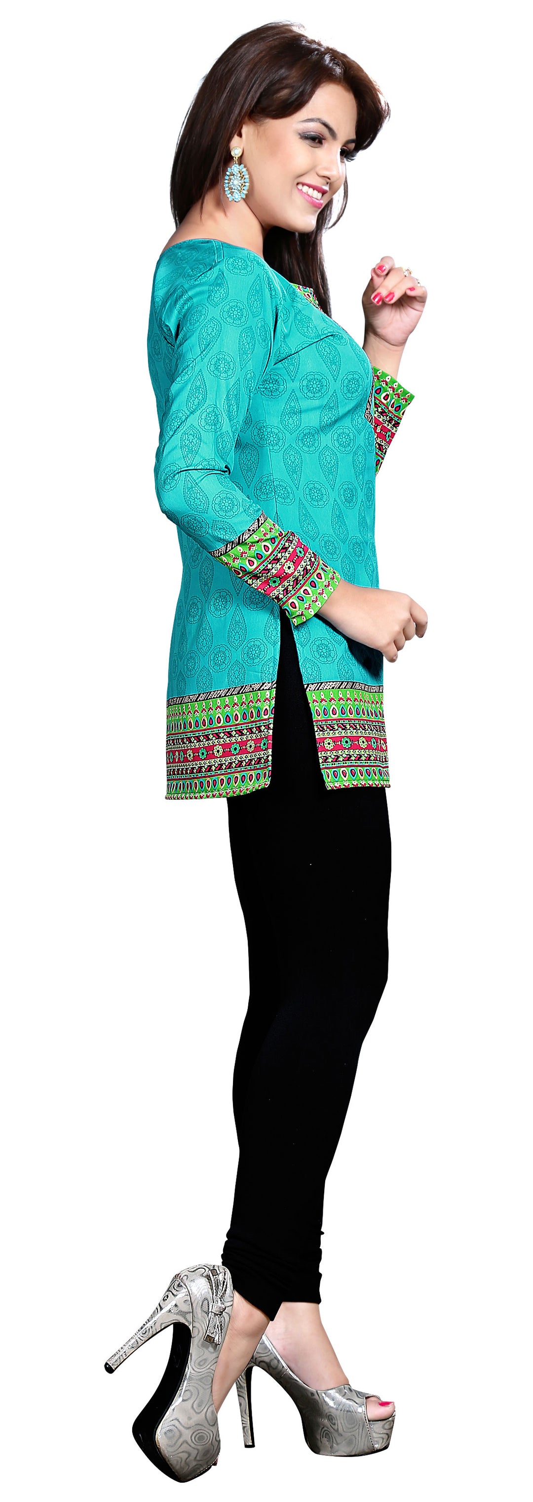 Green Indian kurti for women