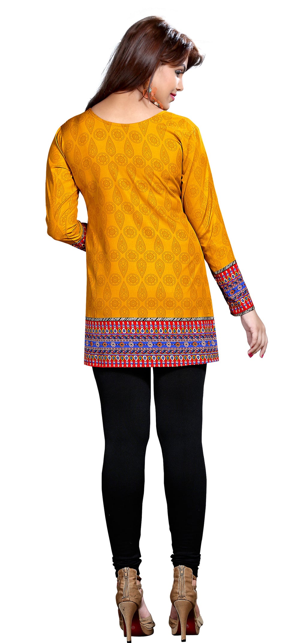 Yellow Indian kurti for women