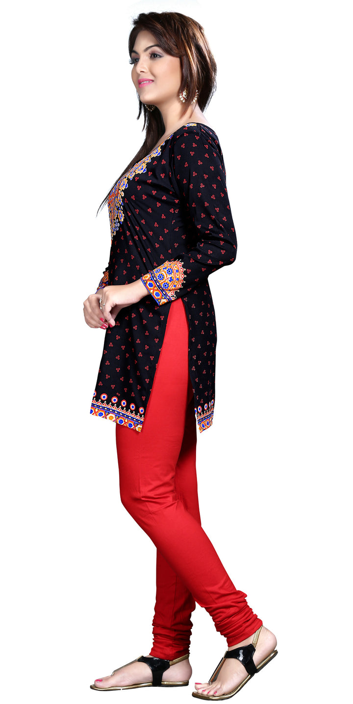 Black short kurta from India