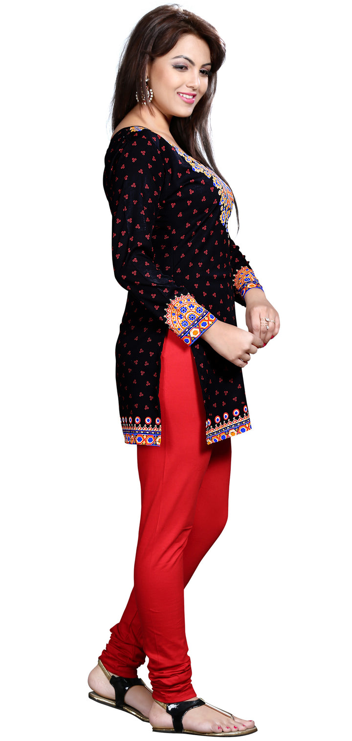 Black short kurta from India