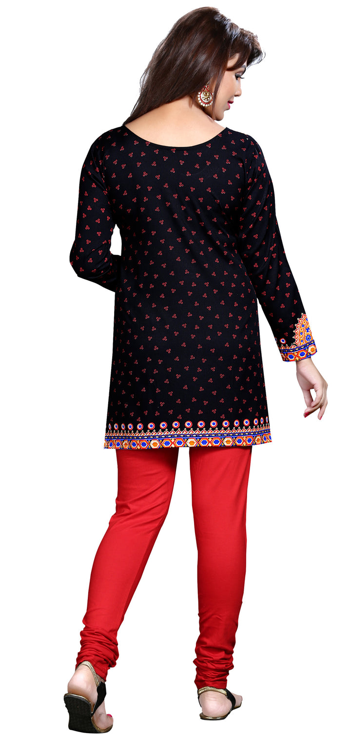 Black short kurta from India