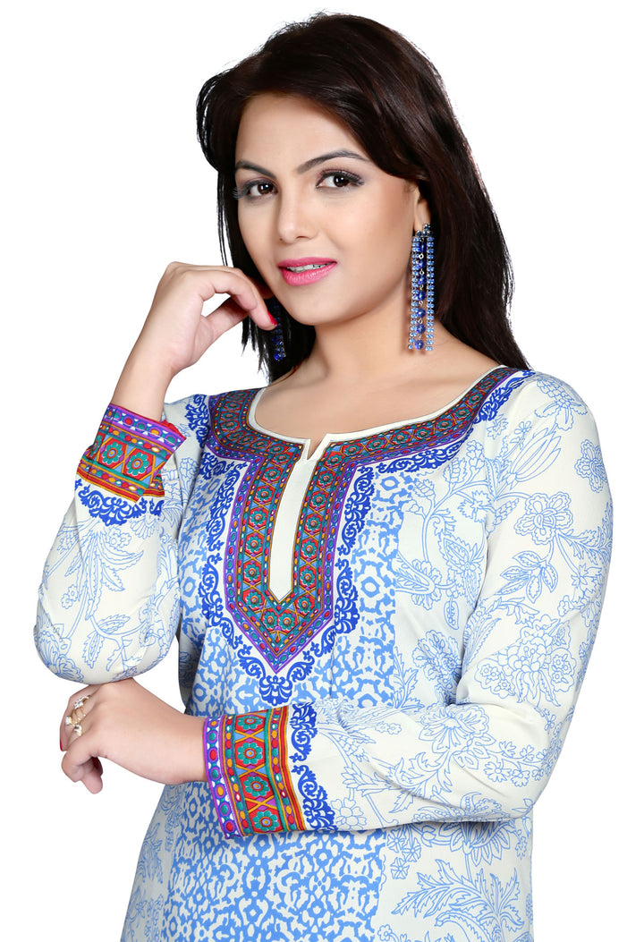 White short kurta for women