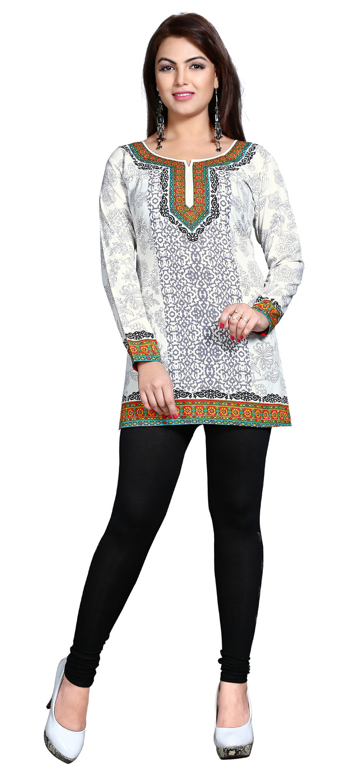 Off-White  short kurta for women