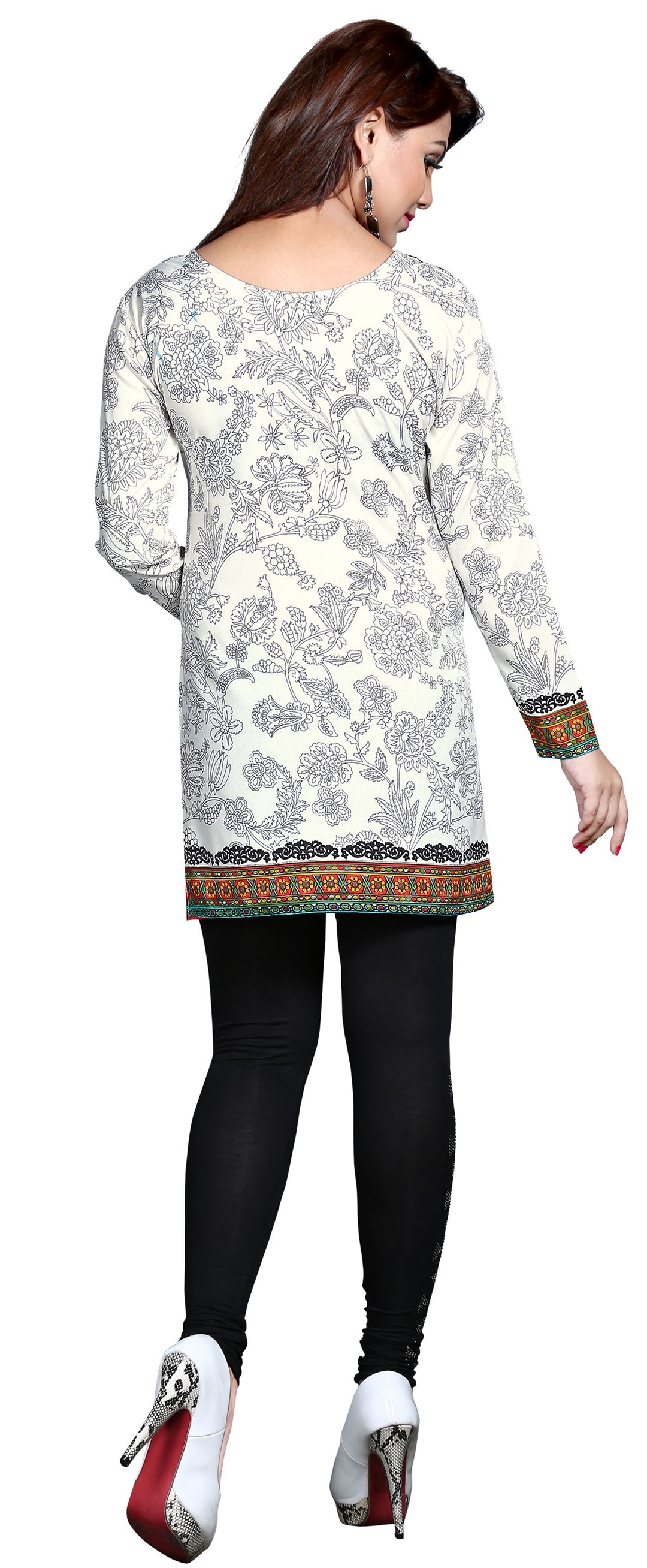 Off-White  short kurta for women