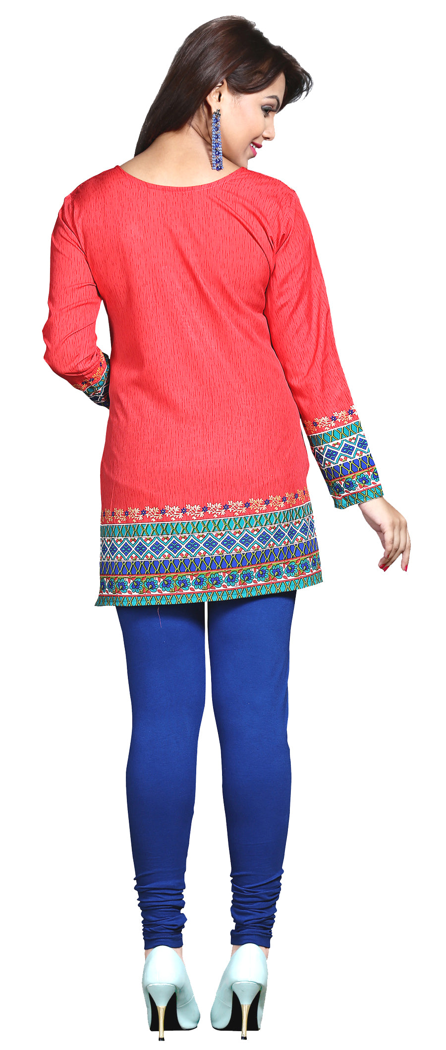 Red indian kurta for women