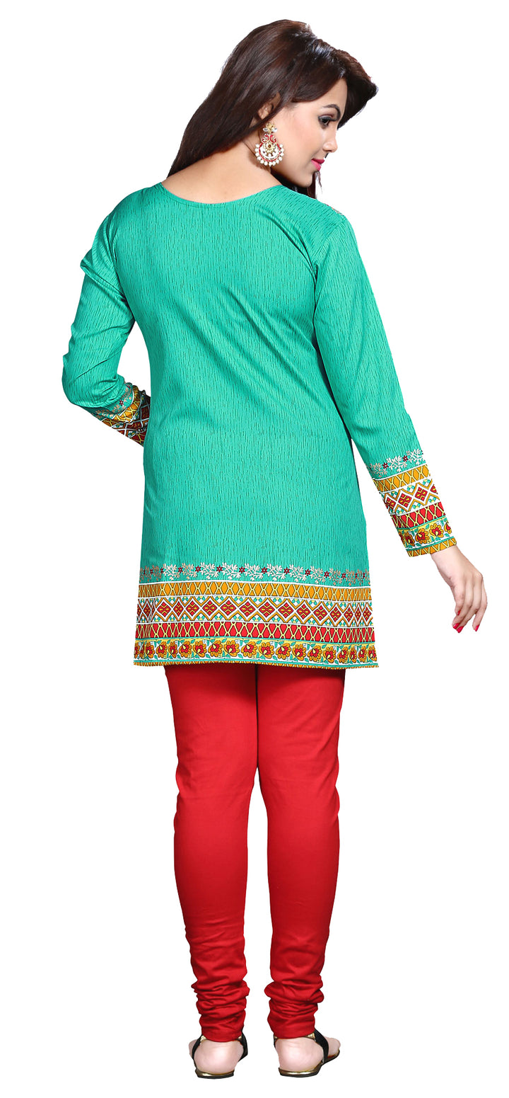 Green indian kurta for women