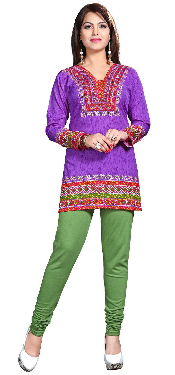 Purple indian kurta for women