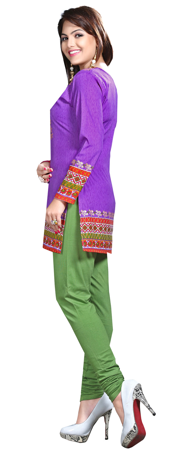 Purple indian kurta for women