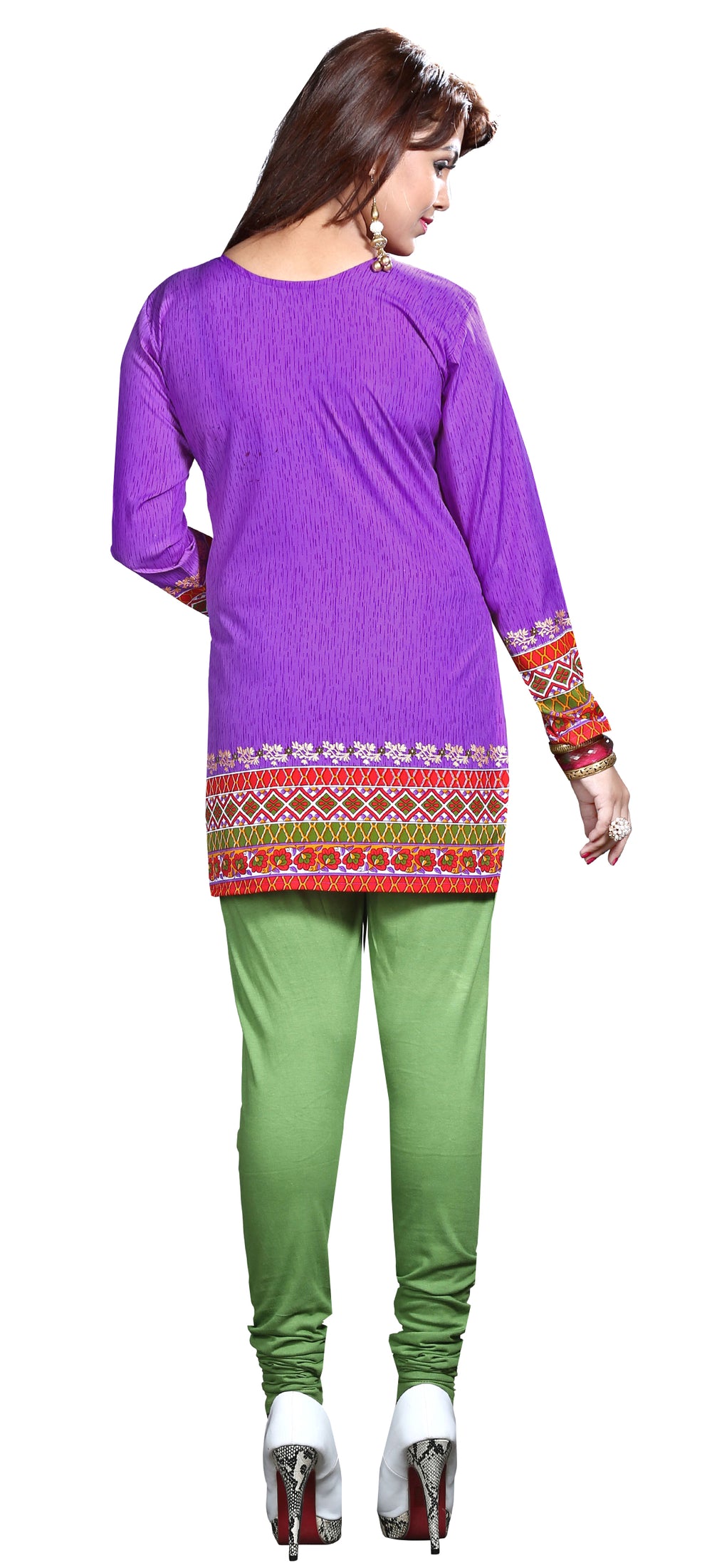 Purple indian kurta for women
