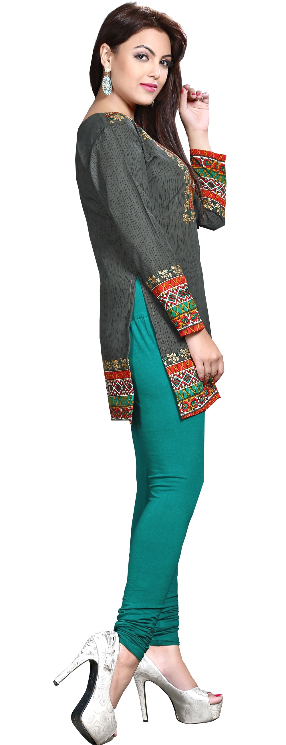 Grey indian kurta for women