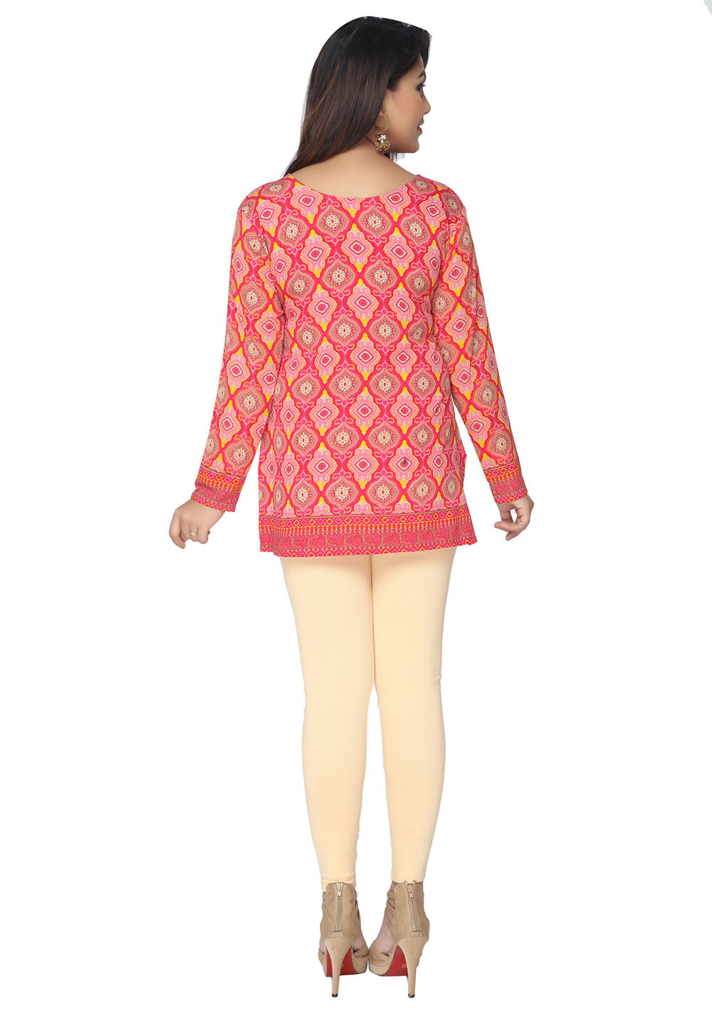 red Indian kurtis for women