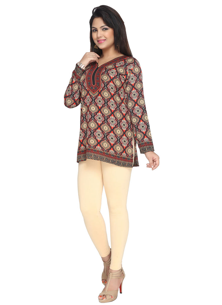 Black Indian kurtis for women