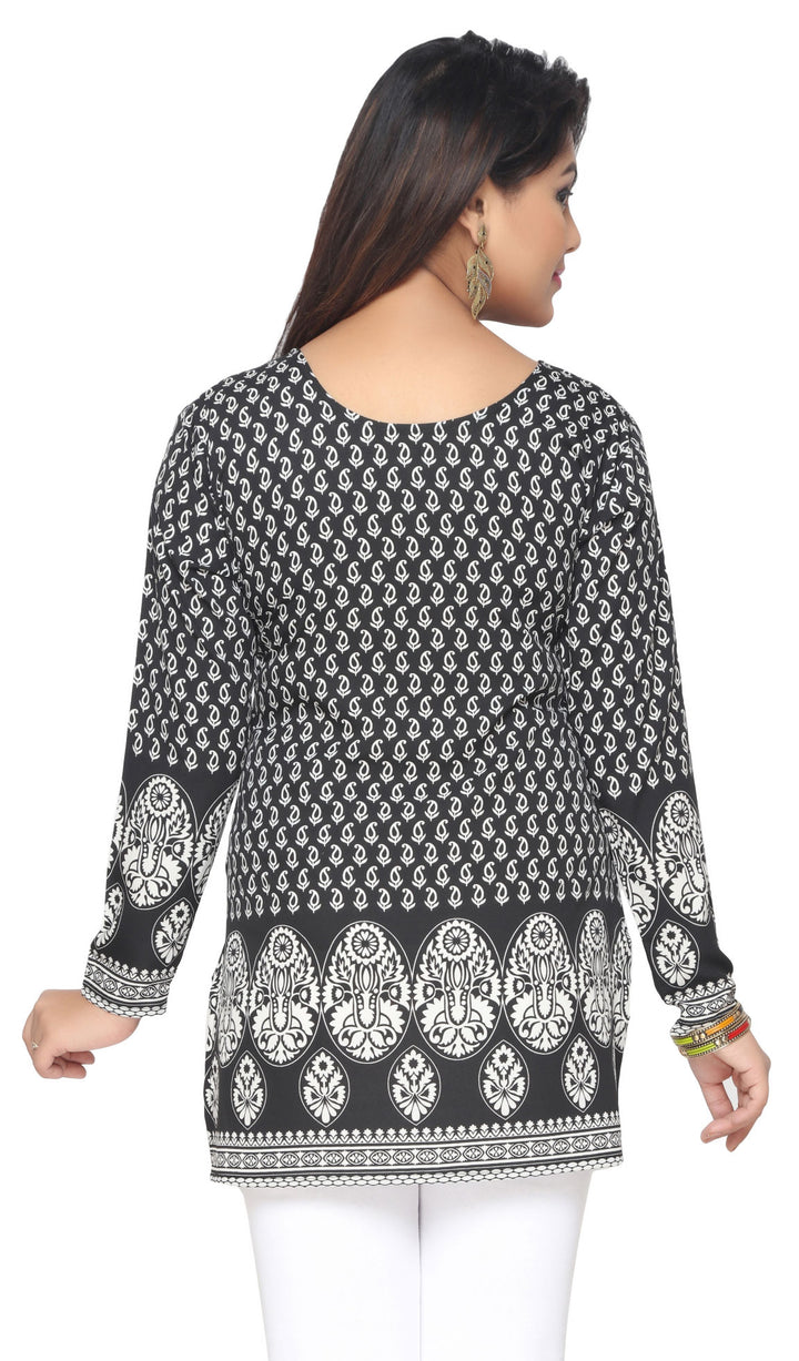 Black Indian kurtis for women