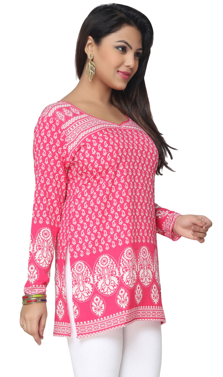 Pink Indian kurtis for women