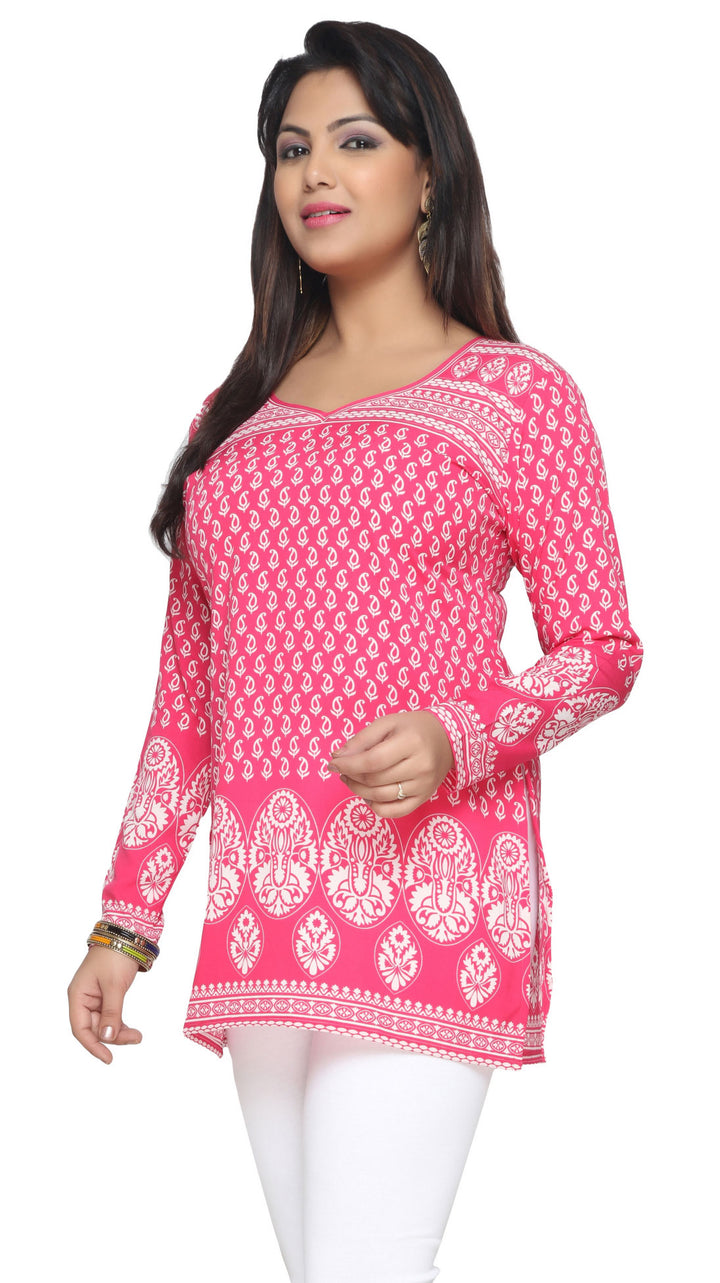 Pink Indian kurtis for women