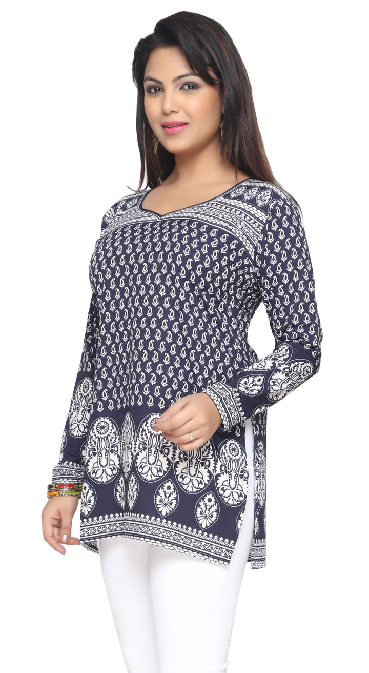 Blue Indian kurtis for women