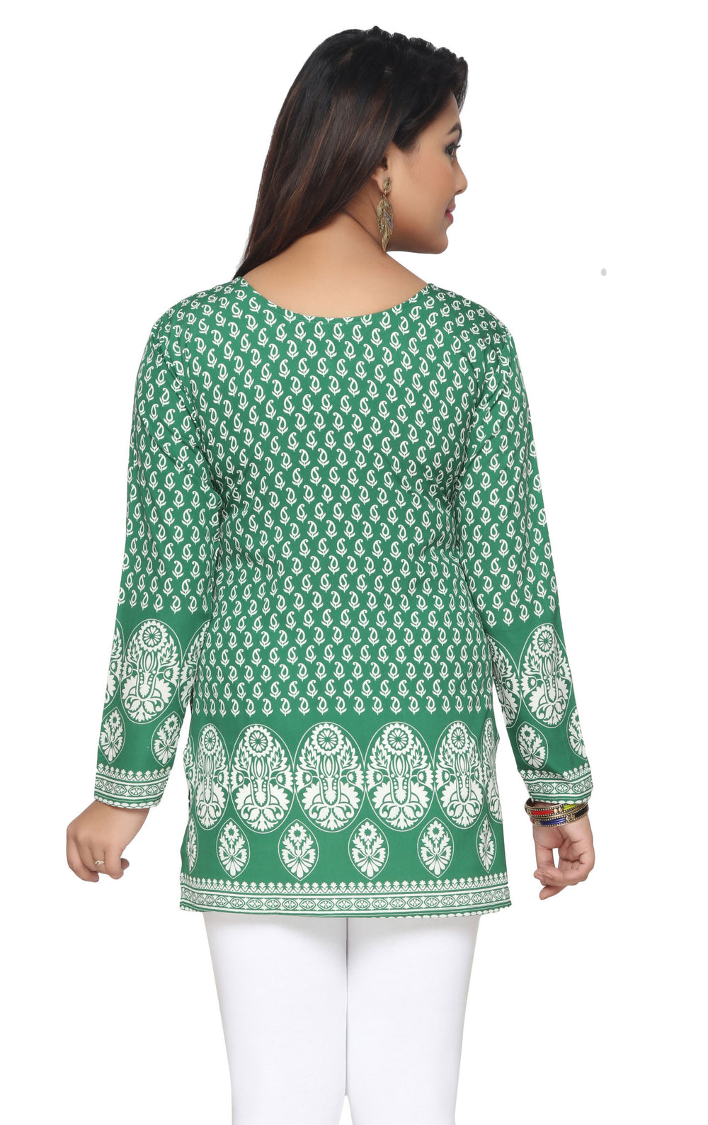 Green Indian kurtis for women