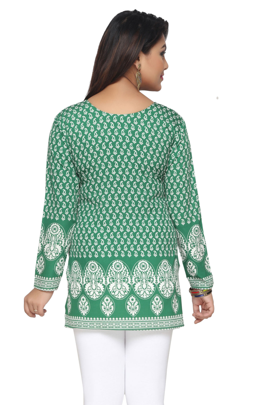Green Indian kurtis for women