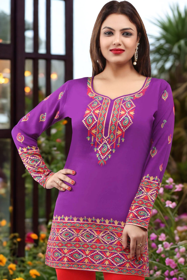 Magenta Kurti Dress for Women - Stylish Ethnic Wear