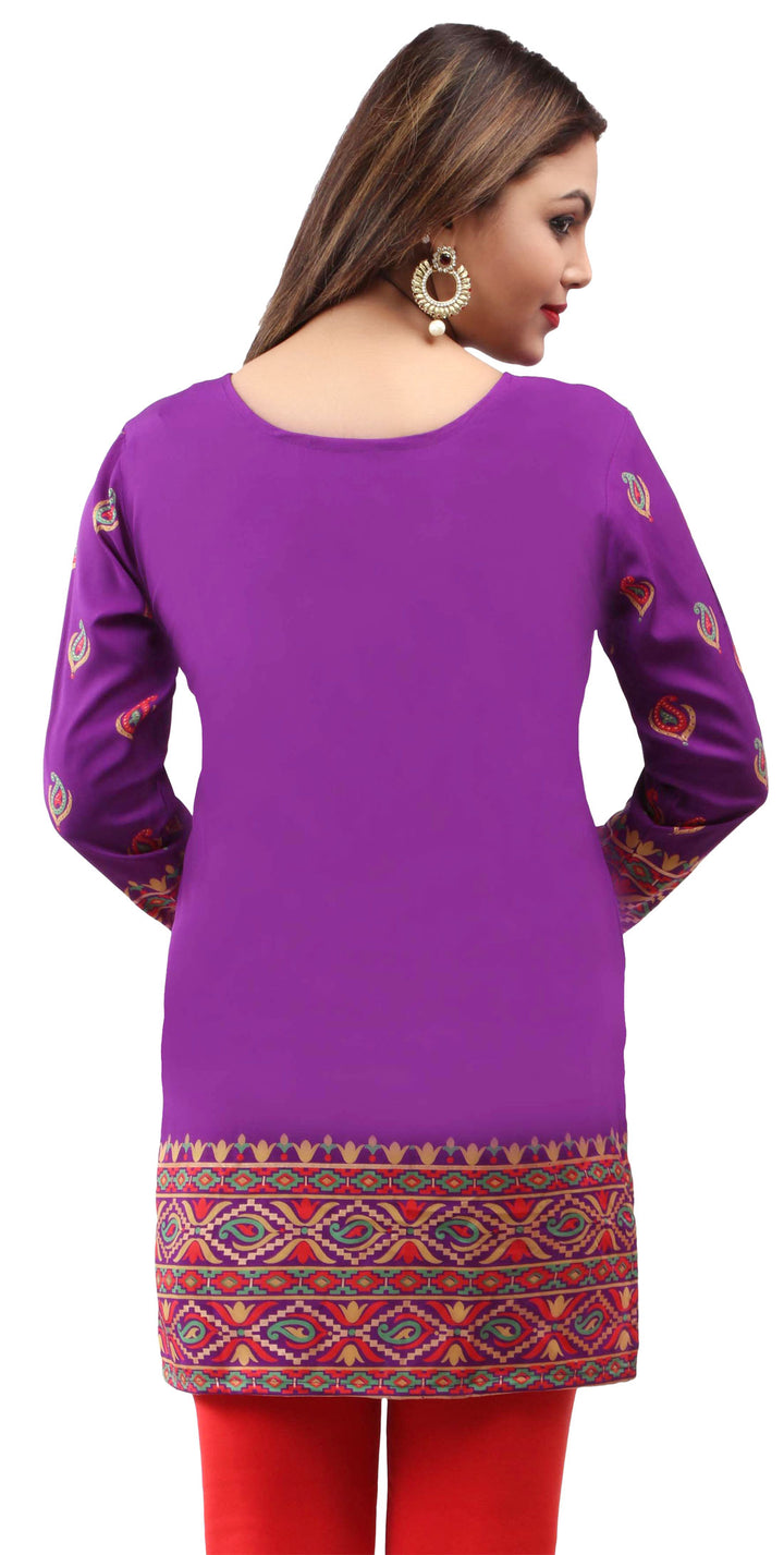 Magenta indian kurtis for women