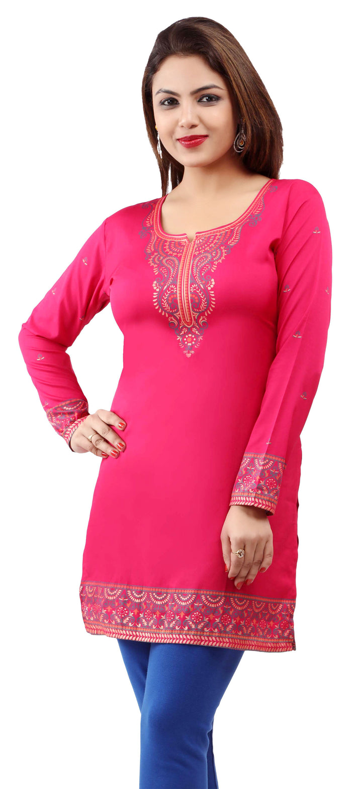 Pink kurta for women