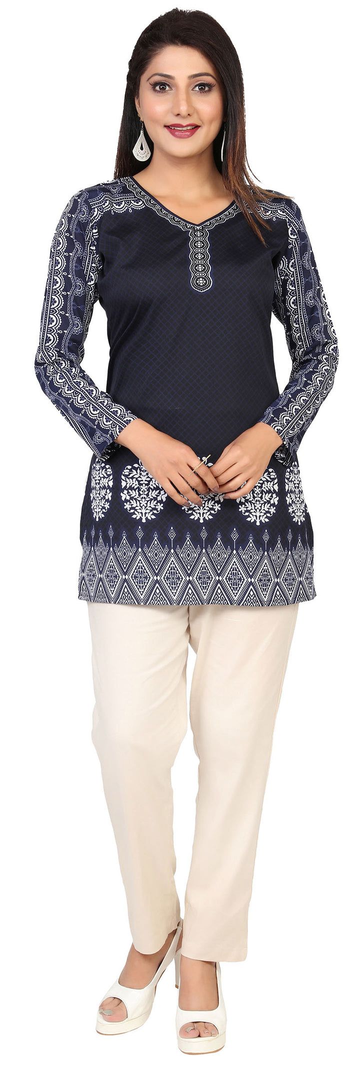 Blue Indian kurtis for women