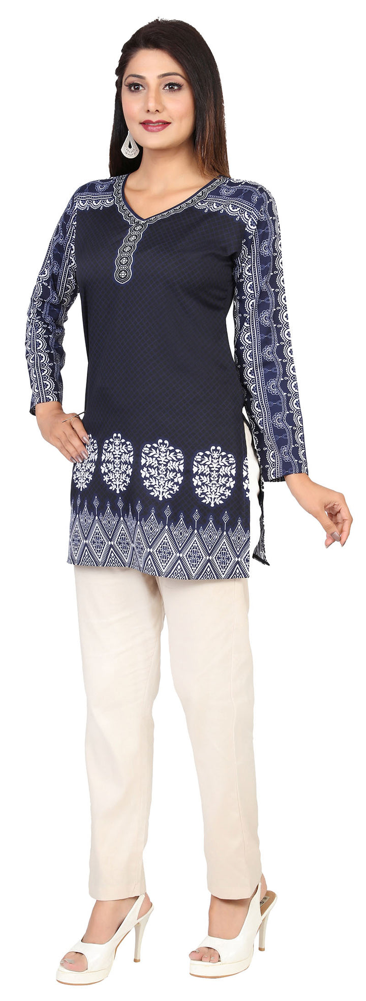 Blue Indian kurtis for women