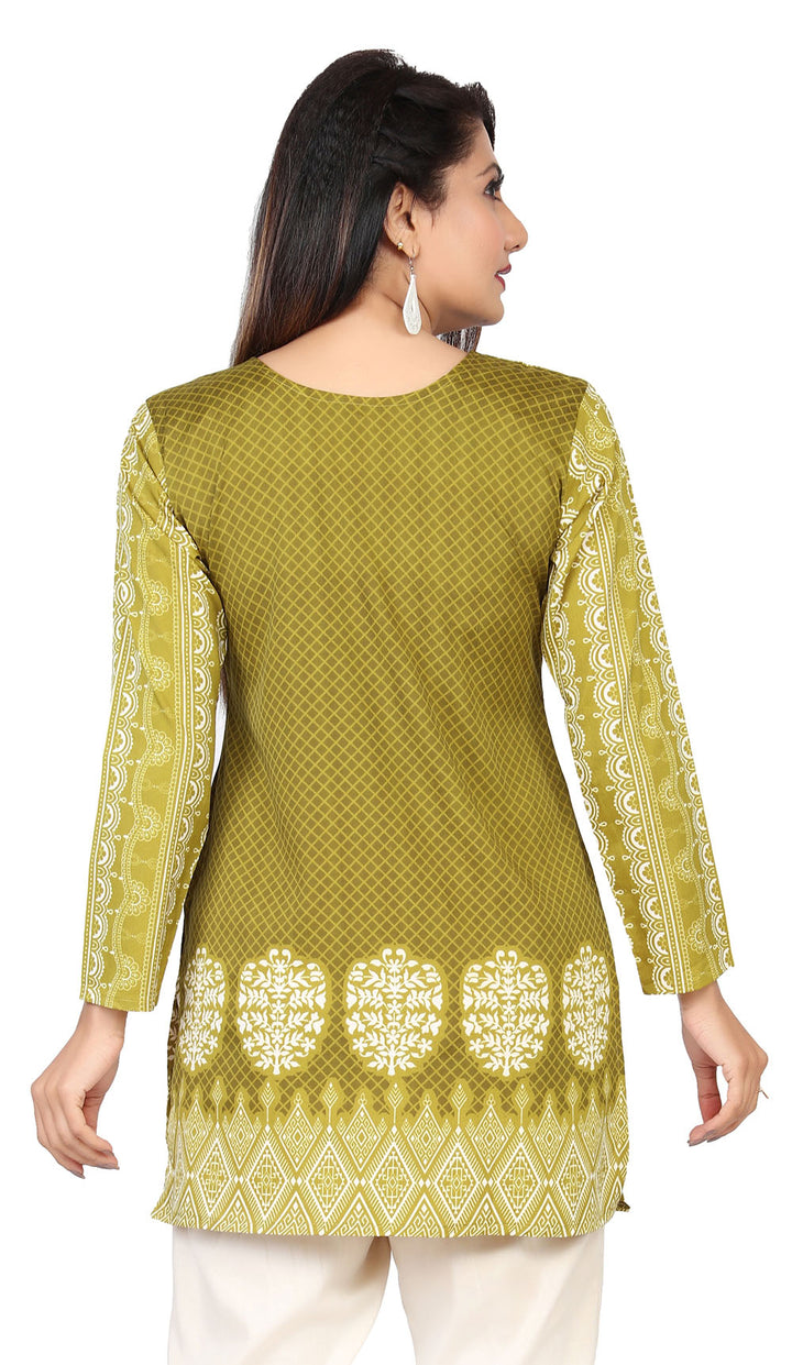 Green Short kurti for women